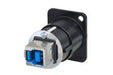 NAUSB3-B - Neutrik - NAUSB3-B - Reversible USB 3.0 gender changer (type A and B), black D-housing.