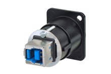NAUSB3-B - Neutrik - NAUSB3-B - Reversible USB 3.0 gender changer (type A and B), black D-housing.