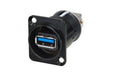 NAUSB3-B - Neutrik - NAUSB3-B - Reversible USB 3.0 gender changer (type A and B), black D-housing.