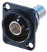 NBB75DFIB - Neutrik - NBB75DFIB - Isolated BNC chassis connectors, feedthrough in black D-shape housing.