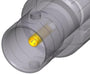 NBB75DFIB - Neutrik - NBB75DFIB - Isolated BNC chassis connectors, feedthrough in black D-shape housing.