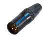 NC10MXX-14-B - Neutrik - NC10MXX-14-B - Easy to assemble 8 + 2 pole male XLR connector.
