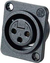 NC3FPP - Neutrik - NC3FPP - XLR 3 Pin Female XLR Chassis Plastic Shell