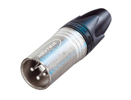 NC3MXX - Neutrik - NC3MXX - 3 pole male cable connector with Nickel housing and silver contacts.