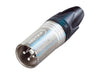 NC3MXX - Neutrik - NC3MXX - 3 pole male cable connector with Nickel housing and silver contacts.