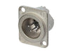 NC4MD-LX - Neutrik - NC4MD-LX - 4 pole male receptacle, solder cups, Nickel housing, silver contacts.