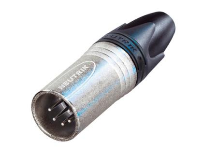 NC5MXX - Neutrik - NC5MXX - 5 pole male cable connector with Nickel housing and silver contacts.