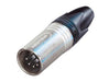 NC5MXX - Neutrik - NC5MXX - 5 pole male cable connector with Nickel housing and silver contacts.