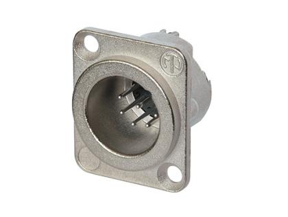 NC7MD-LX - Neutrik - NC7MD-LX - 7 pole male receptacle, solder cups, Nickel housing, silver contacts.