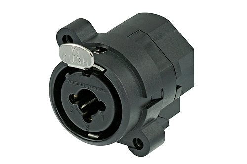 NCJ6FI-S - Neutrik - NCJ6FI-S - 1/4" Combo connector 3 pole XLR female receptacle with 1/4" stereo jack.