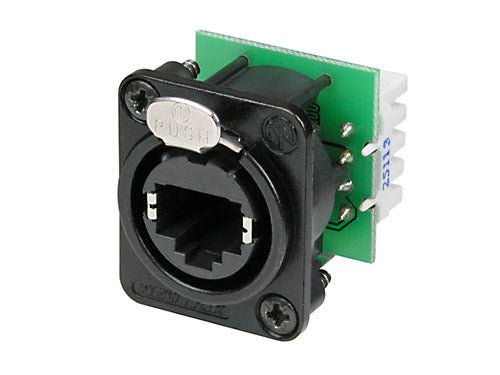 NE8FDV-YK-B - Neutrik - NE8FDV-YK-B - Panel mount receptacle with IDC punch down terminals - Black.