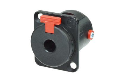 NJ3FP6C-BAG - Neutrik - NJ3FP6C-BAG - Locking 1/4" phone jack, D-size shell, black metal housing and silver contacts.
