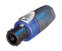 NL4FXX-W-S - Neutrik - NL4FXX-W-S - 4 pole cable connector, chuck type strain relief, dark grey bushing.
