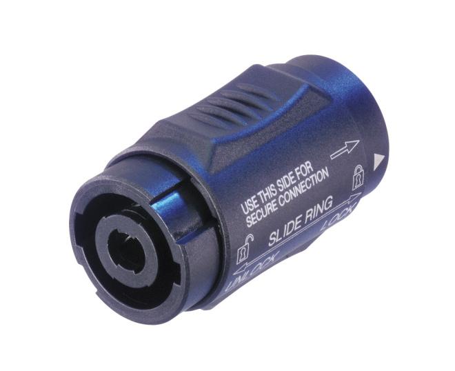 NL4MMX - Neutrik - NL4MMX - Lockable 4 pole speakON adapter.
