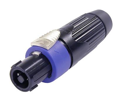 NLT4FXX-BAG - Neutrik - NLT4FXX-BAG - 4 pole female cable connector, black-chrome metal housing, chuck type strain relief.