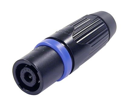 NLT4MXX-BAG - Neutrik - NLT4MXX-BAG - 4 pole male cable connector, black-chrome metal housing, chuck type strain relief.
