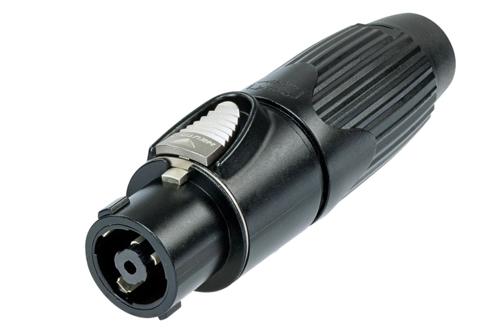 NLT8FXX-BAG - Neutrik - NLT8FX-BAG - 8-pole female cable connector, black-chrome metal housing.