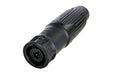 NLT8MXX-BAG - Neutrik- NLT8MXX-BAG - 8 Pole Male Cable Connector, Black Metal Housing, Chuck Type Strain Relief, ¼“ Flat Tabs.