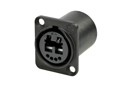 NO2-4FDW-A - Neutrik - NO2-4FDW-A - Chassis connector 4 solder contacts and 1 LC-Duplex feedthrough socket.