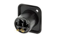 NO2-4FDW-A - Neutrik - NO2-4FDW-A - Chassis connector 4 solder contacts and 1 LC-Duplex feedthrough socket.