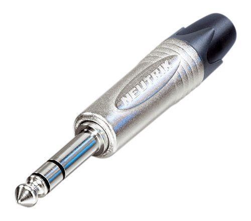 NP3X - Neutrik - NP3X - 3 pole 1/4" professional phone plug, nickel contacts, nickel shell.