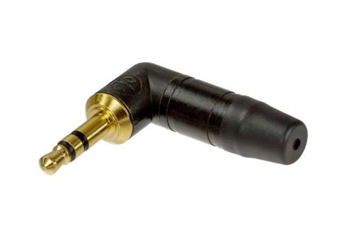 NTP3RC-B - Neutrik - NTP3RC-B - 3 pole 3.5 mm audio plug, solder termination, chuck type strain relief, bushing, black housing, gold contacts.