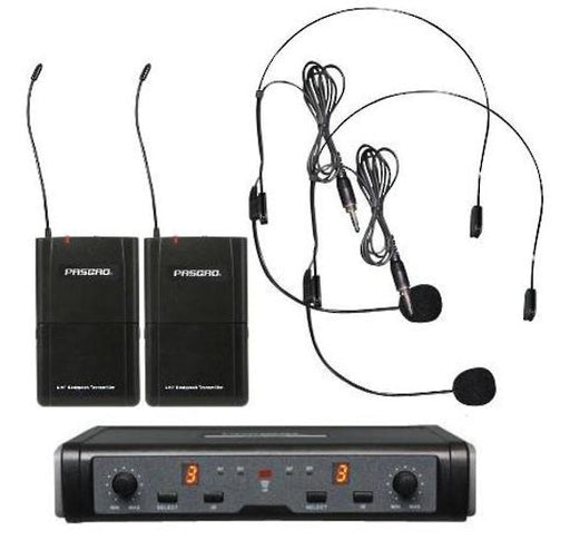 PAW-266/PBT-172/PL90 - Pasgao - PAW-266/PBT-172/PL90 - Wireless Mic System With 2 x Lapel Mics