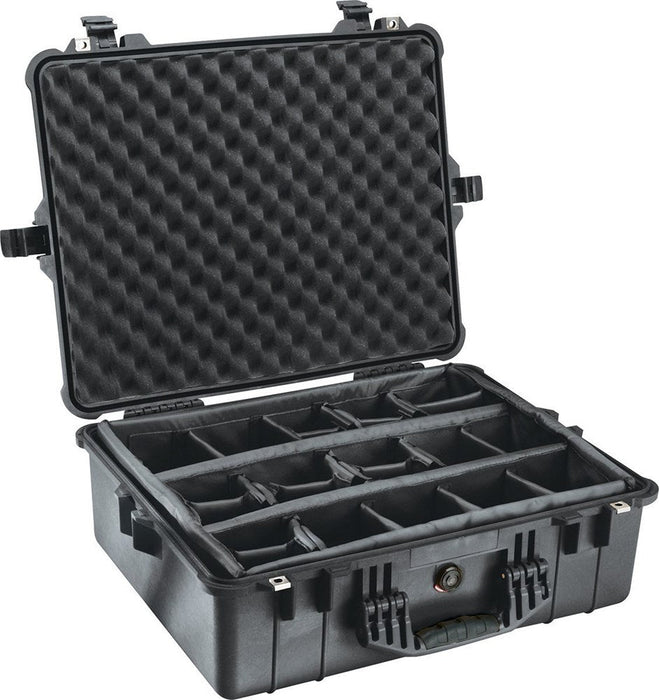 1600-B-PD - Pelican Cases - 1600 Protector Case - Internal dimensions: 546 x 420 x 203 mm.