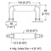 0326 - Penn Elcom - 0326 - Plastic Attache Handle. 2-Piece Brackets.