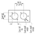 20511-20 - Penn Elcom - 20511-20 - Module, 2U x 1M, 2 D series