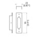 205515-20 - Penn Elcom - 205515-20 - Module, 2U x 1/2M, 1 D-Sub 25