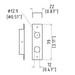 225522-20 - Penn Elcom - 225522-20 - Module, 2U x 1/2M, 2 BNC
