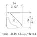 C0679 - Penn Elcom - C0679 - Triangular PennBrite Corner with 4mm Radius