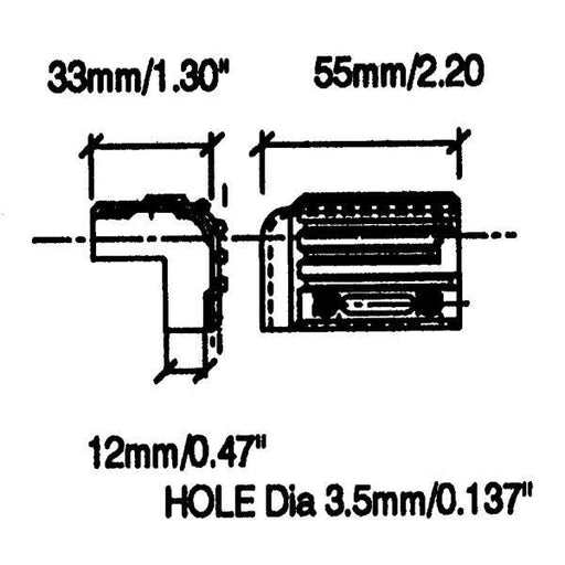 C1537 - Penn Elcom - C1537 - Plastic Stacking Corner