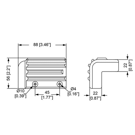 C1539 - Penn Elcom - C1539 - Plastic Stacking Corner