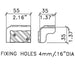 C1567 - Penn Elcom - C1567 - Small Chevron Stacking Corner.