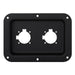 D028K - Penn Elcom - D028K - Dish Punched for 2 x EP or G-Series Connectors - Black