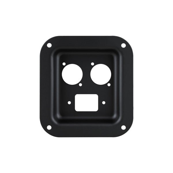 D0946-40K - Penn Elcom - D0946-40K - Punched for 1 x IEC and 2 x D-Series Connectors - Black.