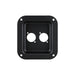 D0947K - Penn Elcom - D0947K - Small Dish Punched for 2 x D-Series Connectors - Black
