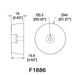 F1686 - Penn Elcom - F1686 - Large Rubber Foot with Steel Washer