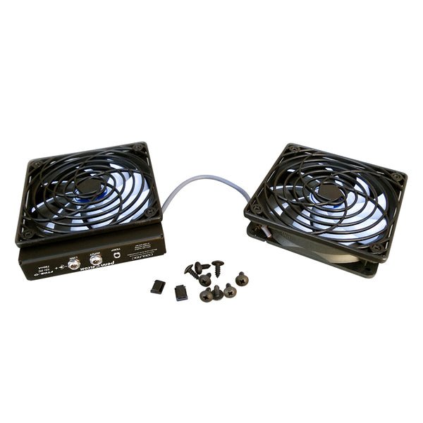 FT02-Q - Penn Elcom - FT02-Q - Dual Fan Kit For Wall Mount Racks