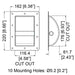 H1105 - Penn Elcom - H1105 - Recessed Steel Bar Handle.