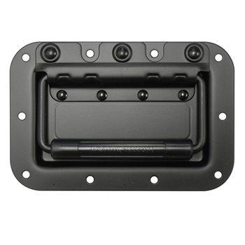H7151K - Penn Elcom - H7151K - Rivet Protected Recessed Handle - Black