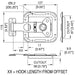 L0747/38 - Penn Elcom - L0747/38 - Valance Spanning Overlatch in 10mm Offset Dish, Zinc.