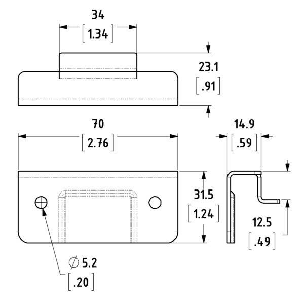 L2572-CP - Penn Elcom - L2572-CP - Catch Plate For L2572