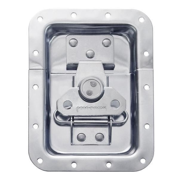 L925/525S - Penn Elcom - L925/525S - Large Latch in Plain Dish - Stainless Steel