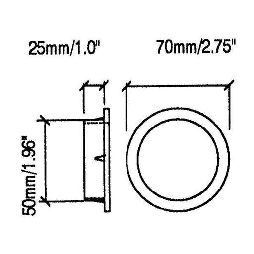 M1531 - Penn Elcom - M1531 - Speaker Cabinet Port Trim 50mm