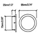 M1533 - Penn Elcom - M1533 - Speaker Cabinet Port Trim 75mm