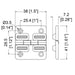 P1260C - Penn Elcom - P1260C - Hinge with 90 Degree Stop.
