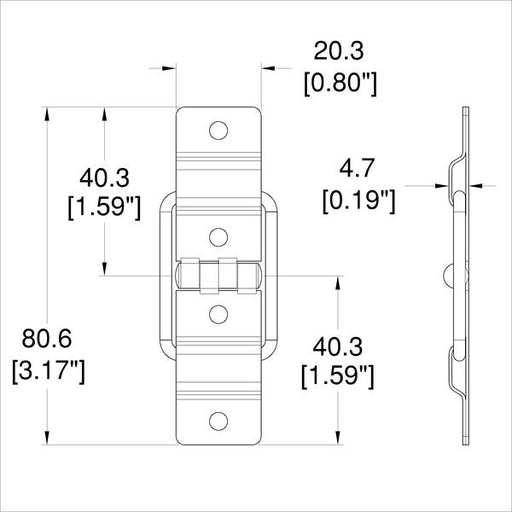 P1325N - Penn Elcom - P1325N - Small Strut Hinge
